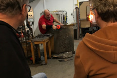 Glasbläser bei der Arbeit