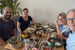 Es gab viel und gut zu essen!