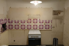 Alte Küche entsorgt