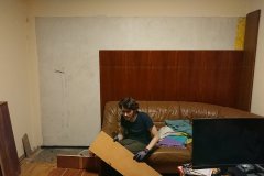 Der Verbau wird abgebaut