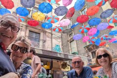 Mit Veronica und Fredi am Markt in Catania