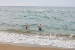 Kaltbad nach der Sauna